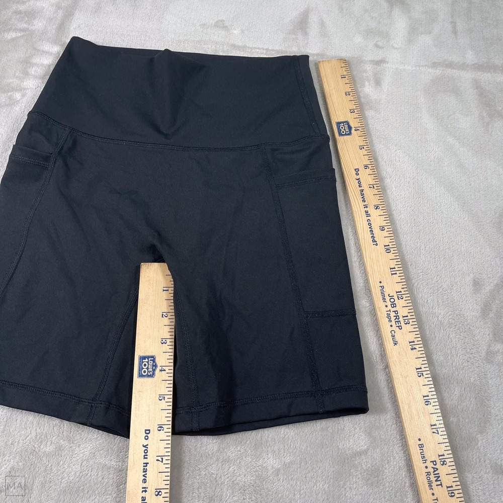 Offline By Aerie Women's Bike Shorts Activewear Athleisure Side Pockets M Black - Picture 6 of 8